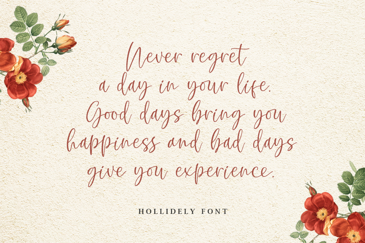 Hollidely | a handwritten script, a Script Font by Beautypes (Photo 4 of 10)