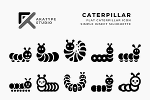 Caterpillar Icon Vector, an Icon by Akatype Studio