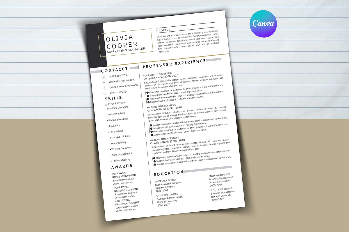 Minimal Resume, a Templates & Theme by iloveTemplate (Photo 5 of 6)