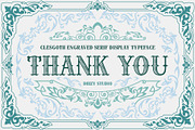 Clesgoth - Serif Engraved Font, a Serif Font by Drizy (Thumbnail 10 of 10)