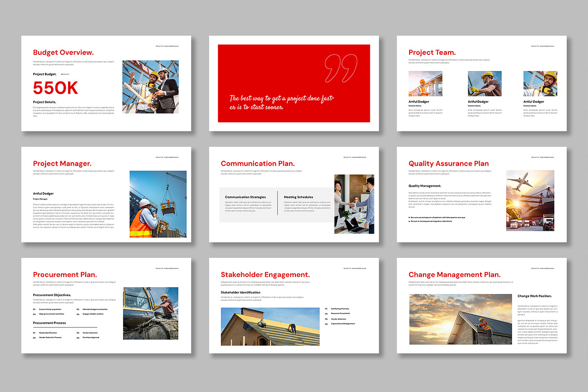 Project Plan Presentation Template, a Presentation Template by Mighty-Slide (Photo 3 of 4)