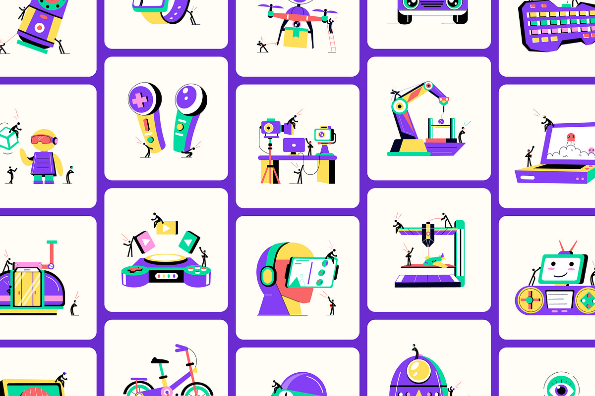 150 Technology and Innovation, a Technology Illustration by Brickclay (Photo 8 of 15)