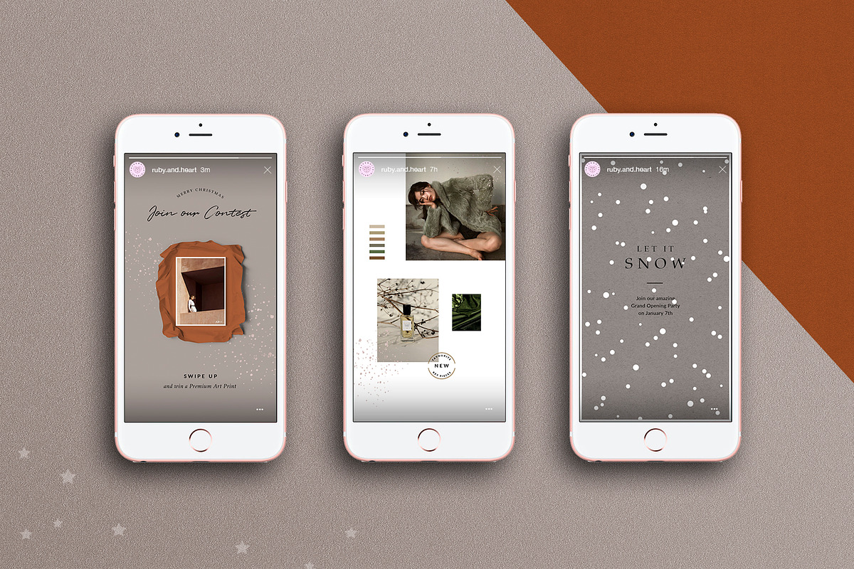 ANIMATED Holiday Instagram Stories, a Social Media Template by Ruby&Heart Studio (Photo 4 of 9)