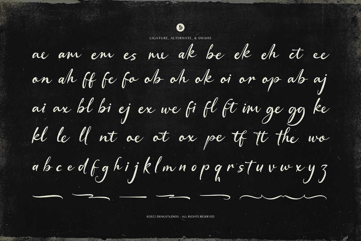 Memories Semesta Script Handwritten, a Script Font by Denustudios (Photo 11 of 12)