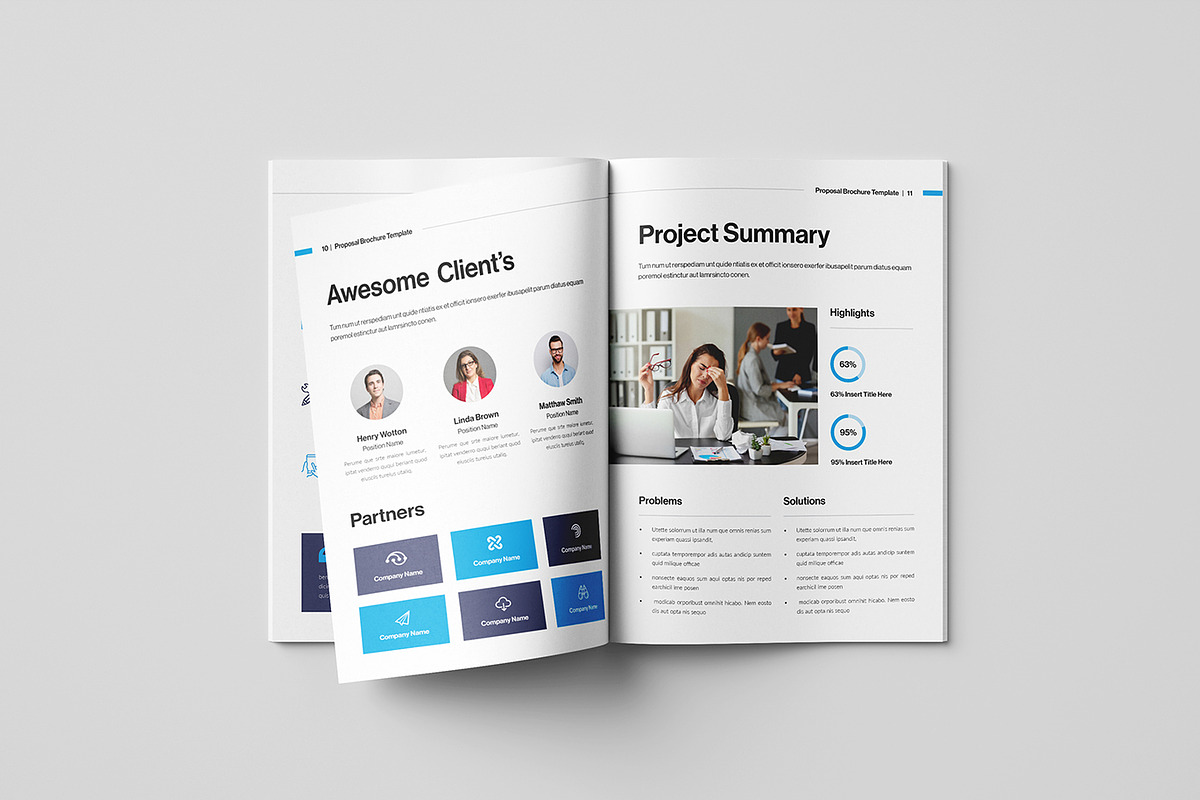 Business Proposal Brochure Template, a Brochure Template by Spark_Creative (Photo 6 of 12)