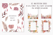 Watercolor set of tropical flowers, an Object Illustration by a_ptichkina (Thumbnail 4 of 8)