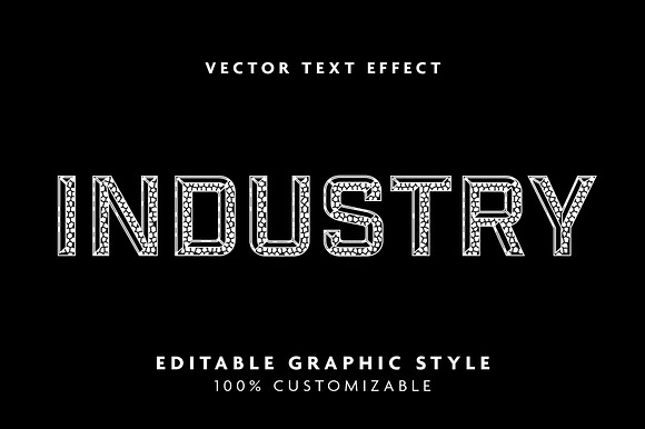 Industrial Pattern Text Effect preview 3