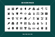 Beauty salon icons, an Outline Icon by Wencory (Thumbnail 1 of 2)