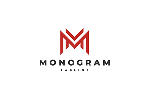 Monogram Letter M MM Logo, a Branding & Logo Template by johnkent