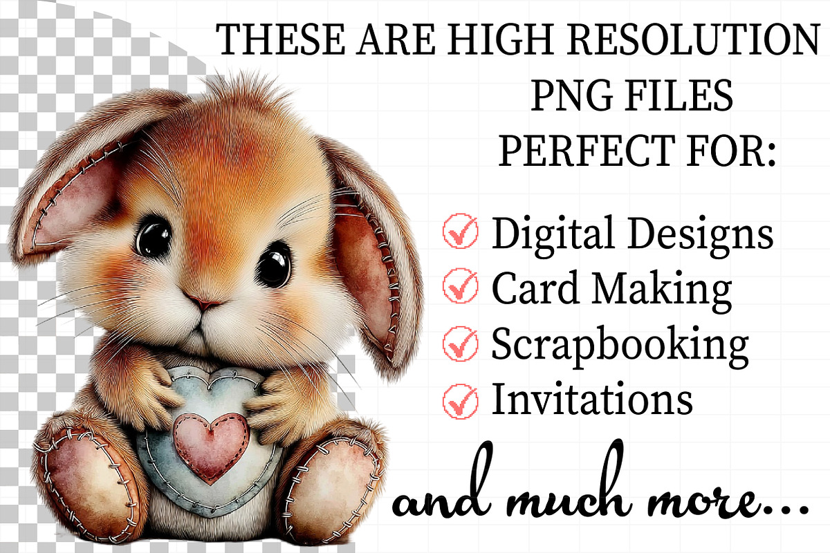 Easter Bunny Chick Clipart, an Illustration by Daily.Designs (Photo 2 of 7)
