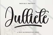 Julliete | Script Font, a Handwritten Font by Scratchones (Thumbnail 1 of 9)