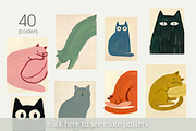 Cats, printable illustrations, an Animal Illustration by MixedArt (Thumbnail 12 of 12)