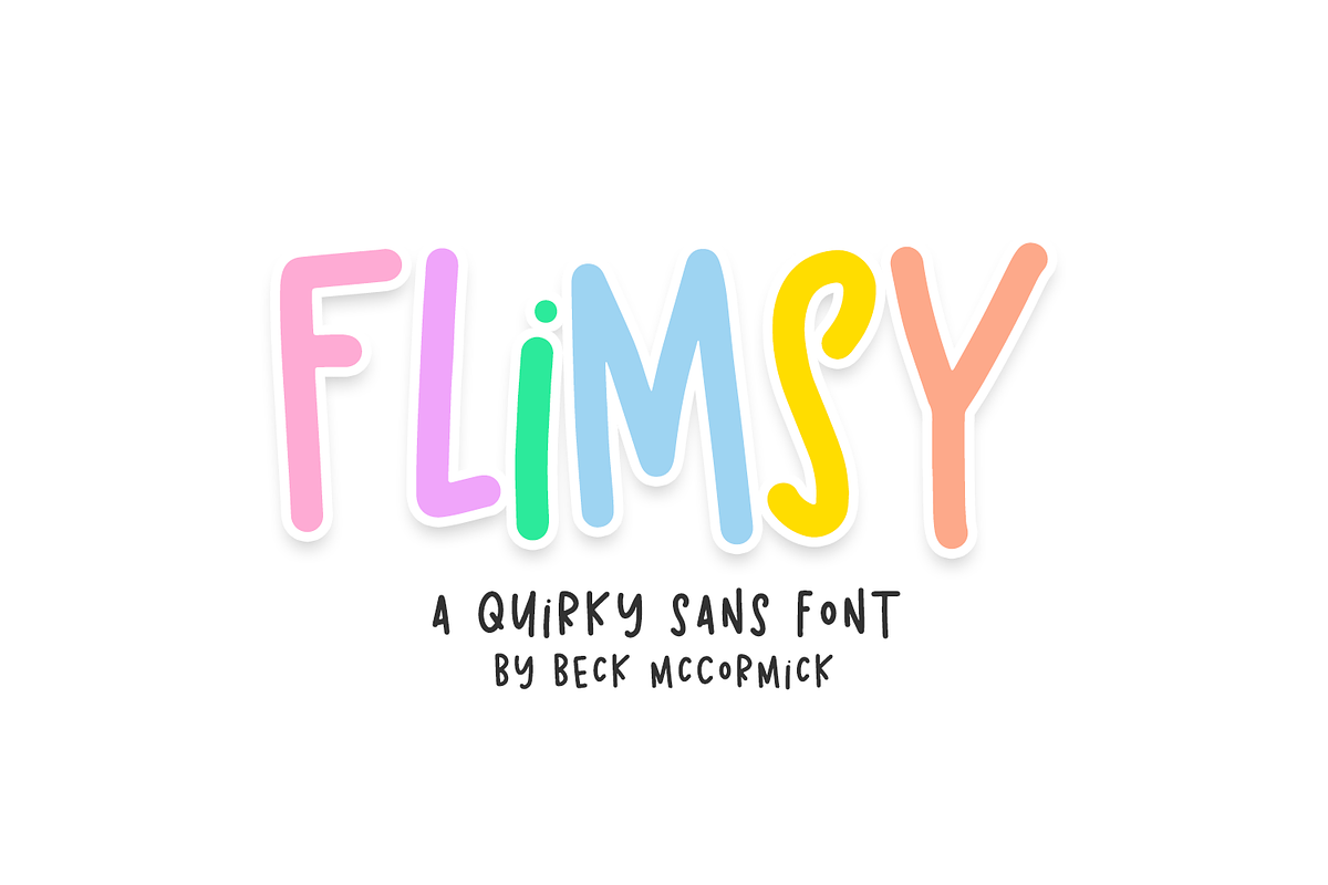Flimsy Sans, a Handwritten Font by Beck McCormick (Photo 1 of 10)