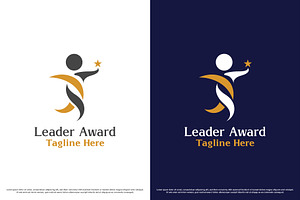 Leadership star logo design template