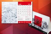 Desk Calendar 2020, a Stationery Template by AntartStock (Thumbnail 2 of 4)