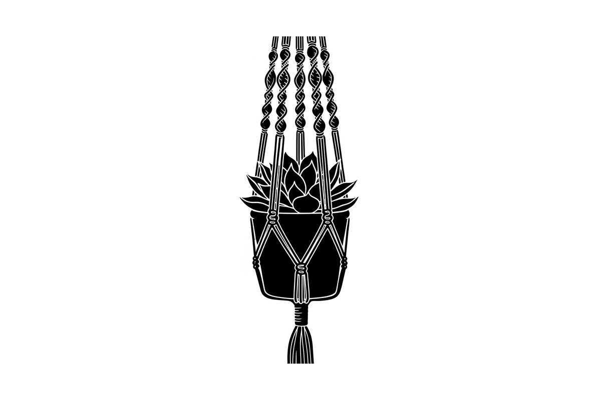 Macrame Plant Hanger Bundle, an Illustration by Creativeshirt (Photo 9 of 31)