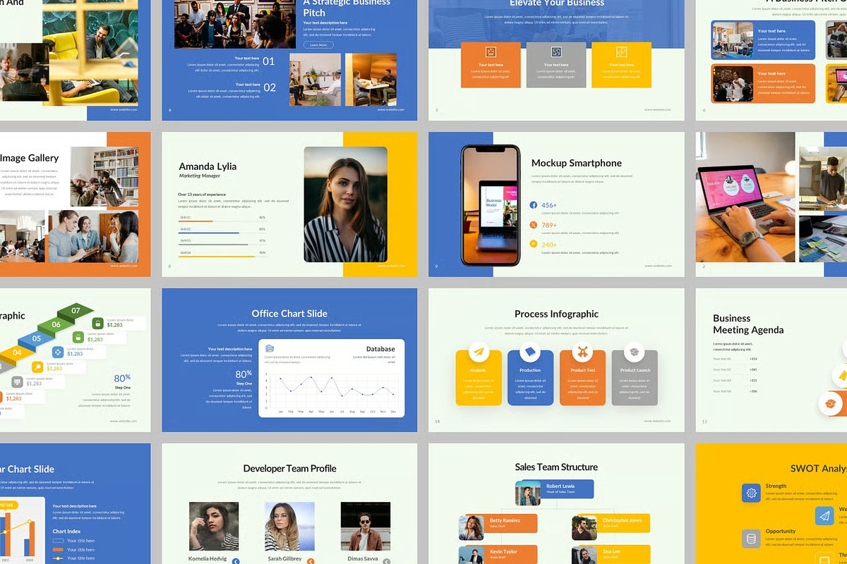 Business Pitch Deck Powerpoint, a Presentation Template by Fit-tee (Photo 2 of 2)