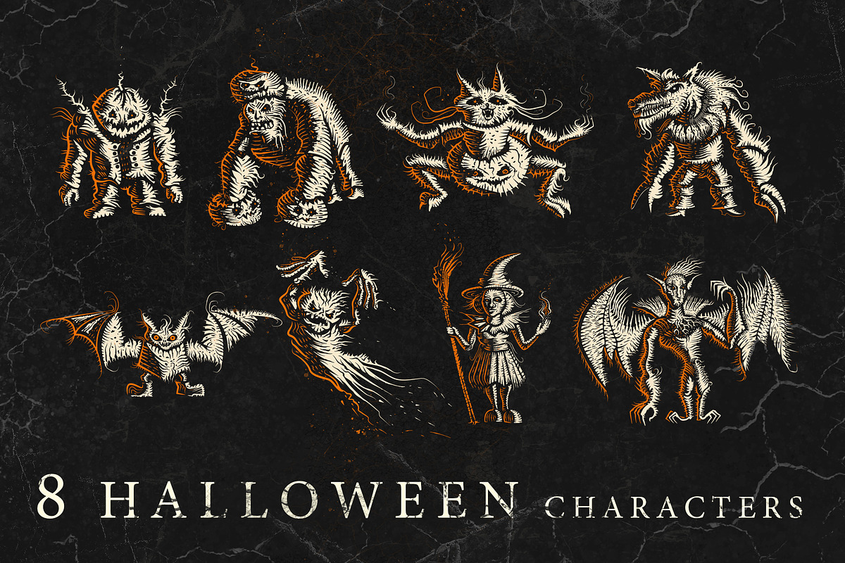 Halloween characters, an Animal Illustration by Sukhochev (Photo 1 of 4)