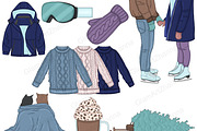 Winter Cabin Clipart, a Seasonal Illustration by GlamArtZhanna (Thumbnail 5 of 5)