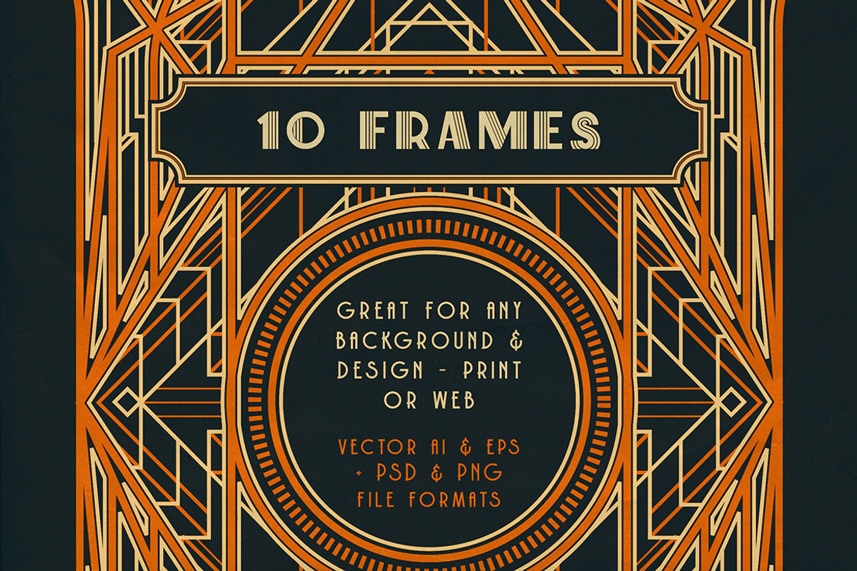 SALE Art Deco Toolkit, a Background Graphic by Cruzine (Photo 68 of 111)