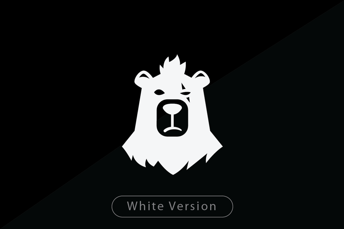 Mohawk Bear with Scar Logo Template, a Branding & Logo Template by Heavtryq Design (Photo 3 of 4)