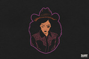 Spooky Cowgirl Portrait With, an Object Graphic by SharpMarketplace (Thumbnail 1 of 4)