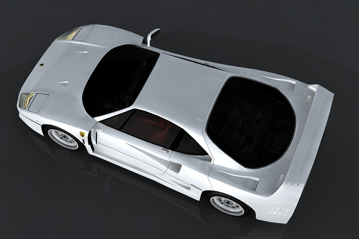 Ferrari F40, a Cars & Vehicle 3D Model by valtriiu (Photo 7 of 12)