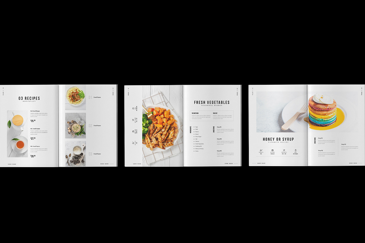Cookbook Recipe Book Template, a Brochure Template by TemplateFolio-Shop (Photo 11 of 17)