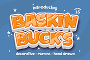 Baskinbucks, a Serif Font by LetterStock (Thumbnail 1 of 6)