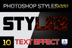 10 Creative Photoshop Styles V350