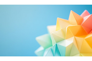 Geometric Polyhedron with Gradient, an Illustration by Lermont51