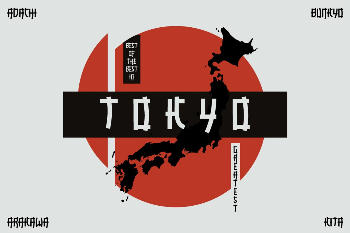 RAMISA Faux Japanese Font, a Font by twinstd (Photo 3 of 10)