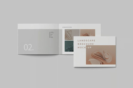 Landscape Brochure Mockup, an Advertising Mockup by Se٧enStudio