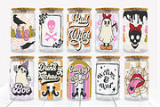 Halloween Beer Can Glass Wrap Bunde, a Pattern Graphic by Orange Brush Studio (Thumbnail 3 of 4)