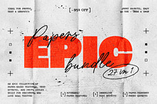 Epic Paper Effects & Textures Bundle by  in Brushes & More