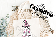 Witchy Vibes Halloween ghost, a Graphic by Mrs. Creative Creations (Thumbnail 4 of 5)