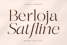 Berloja Satfline Modern Serif Font
