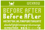 Before After font, a Sans Serif Font by weknow (Thumbnail 1 of 5)