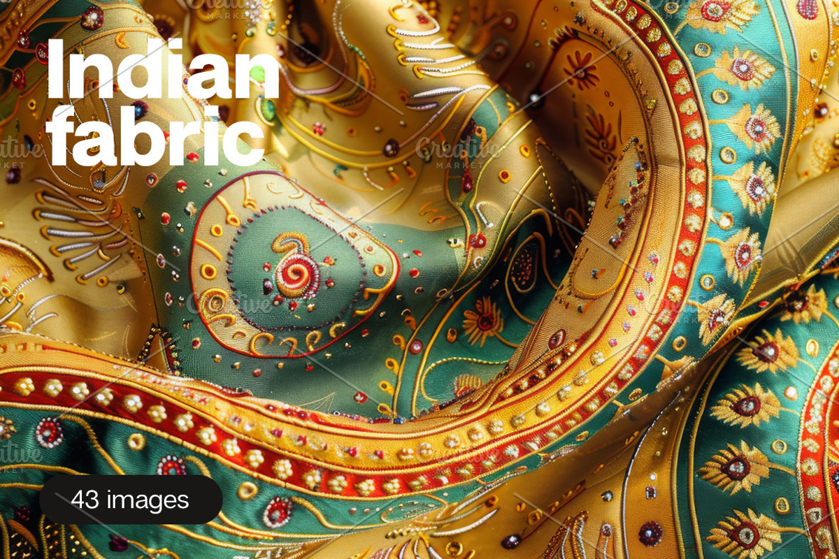 Indian Fabric - 43 images, a Beauty & Fashion Photo by Handmadefont (Photo 1 of 11)