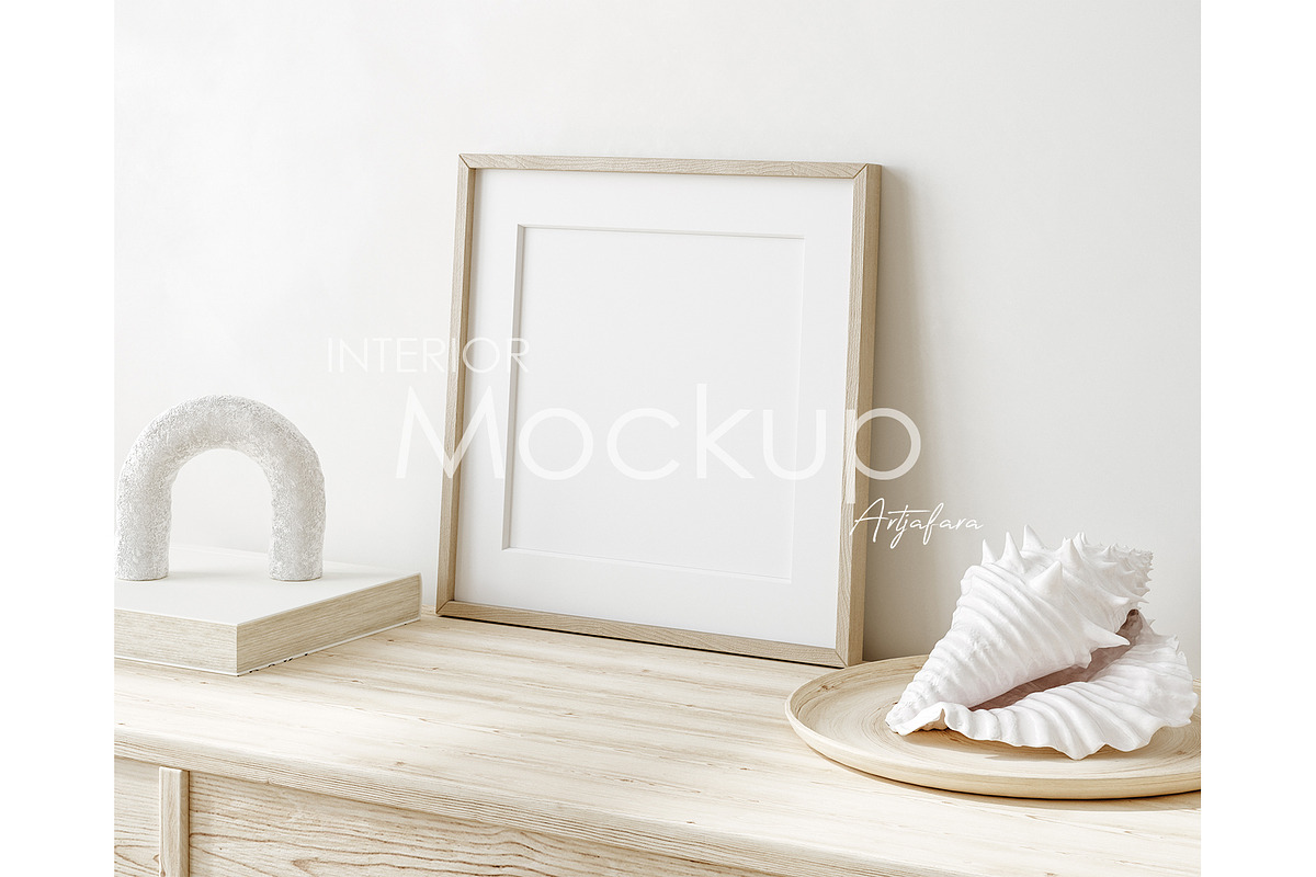 Frame mockup in home interior, a Household Mockup by Artjafara