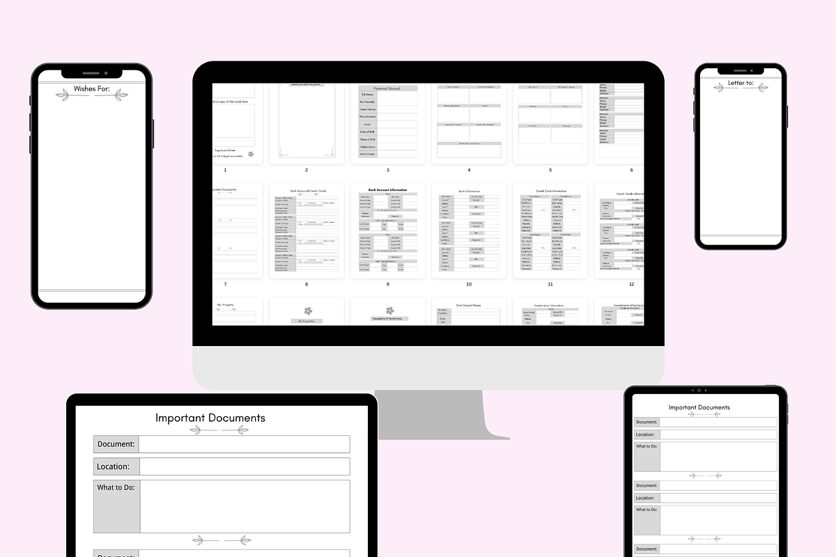 End Of Life Planner Canva Templates, a Brochure Template by LA Design (Photo 7 of 9)