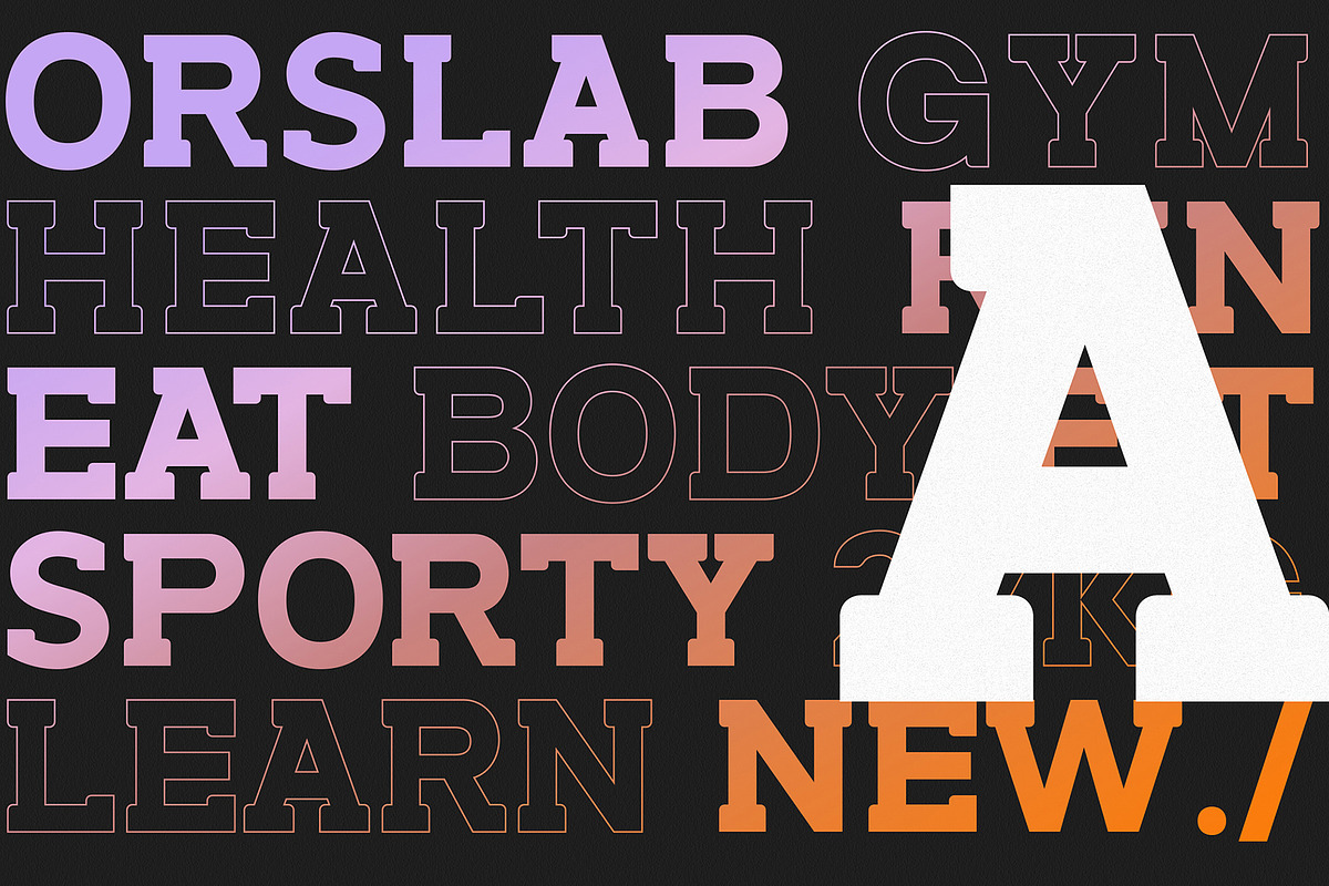 Orslab V01, a Slab Serif Font by OWL KING (Photo 8 of 9)