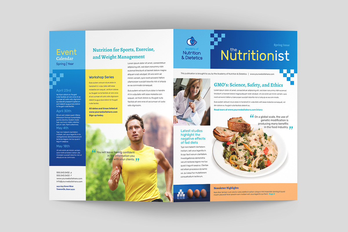 Nutritionist Newsletter Templates, a Magazine Template by StockLayouts (Photo 3 of 8)