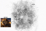 Expressive Scribble Sketch FX, an Action Add-On by Studio Retouch (Thumbnail 7 of 14)