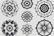 Boho Floral Mandala Bundle Set, an Illustration by Creativeshirt (Thumbnail 6 of 7)