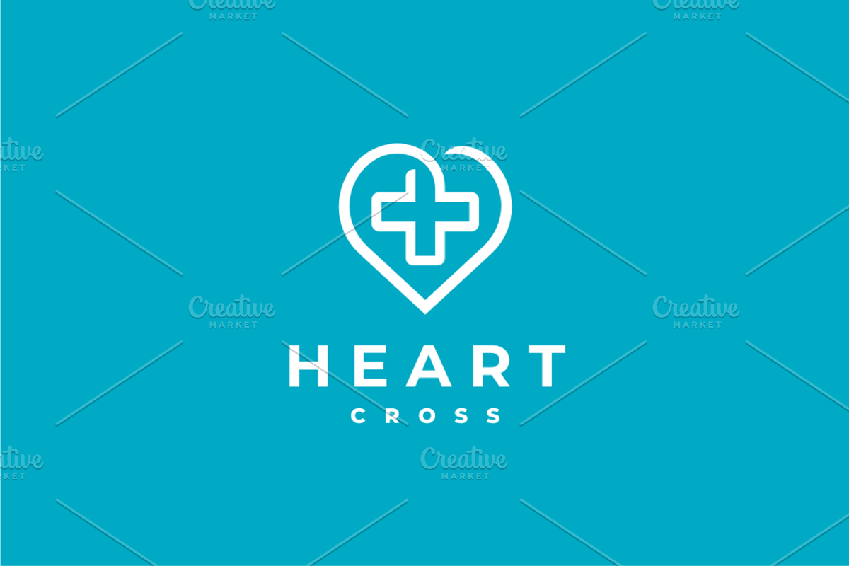 Heart Cross Logo, a Branding & Logo Template by yopie (Photo 2 of 3)