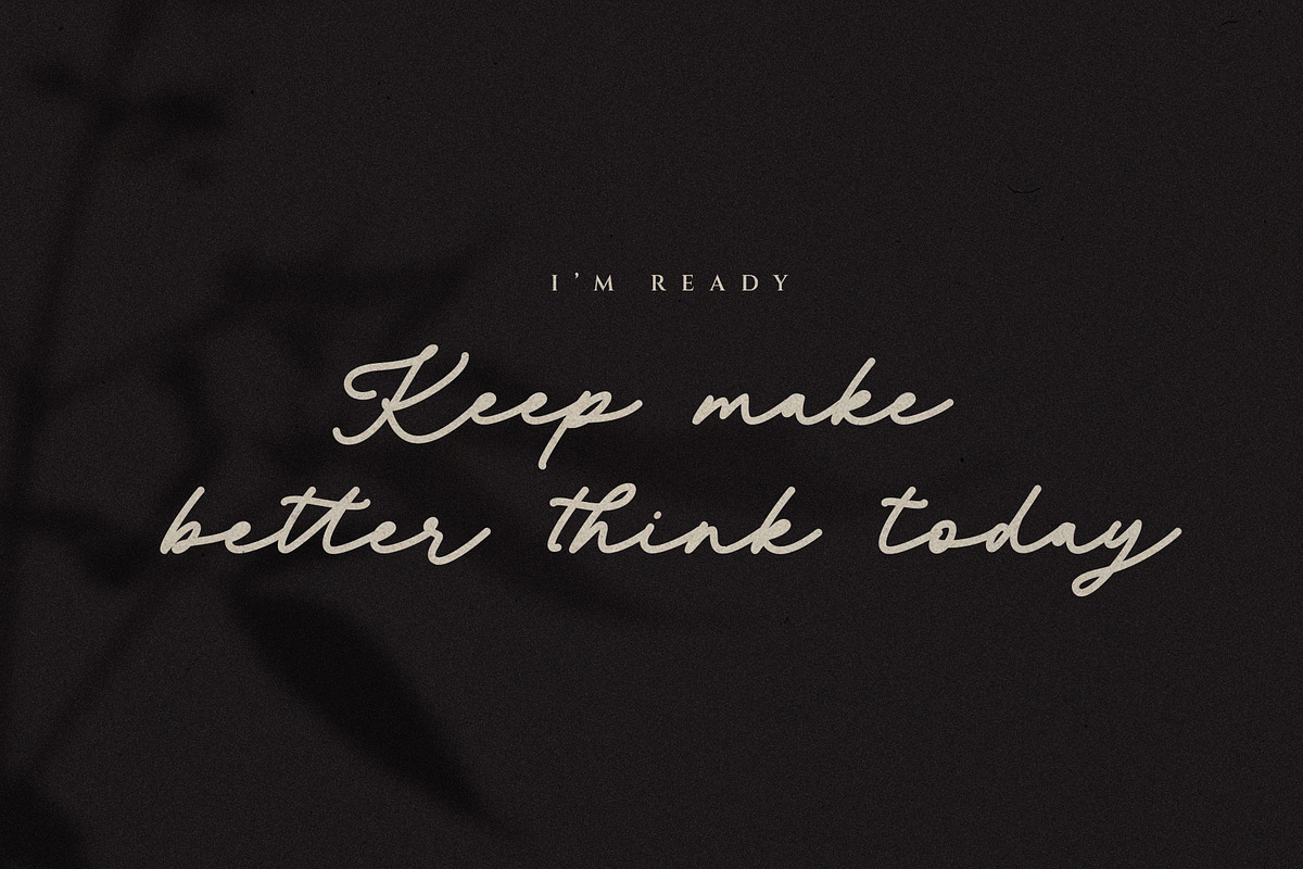 October Shine Monoline Font, a Handwritten Font by RantautypeStudio (Photo 4 of 17)