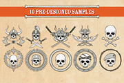 Customizable Skull Illustration, an Illustration by 611 Studio (Thumbnail 4 of 4)