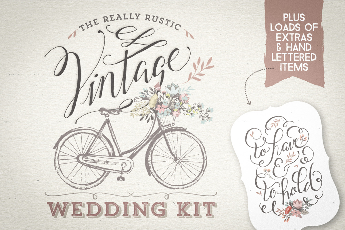 Really Rustic Vintage Wedding Kit, a Texture Illustration by Lisa Glanz (Photo 1 of 5)