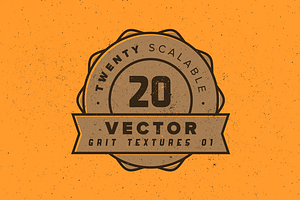 20 Vector Grit Textures – Pack 02